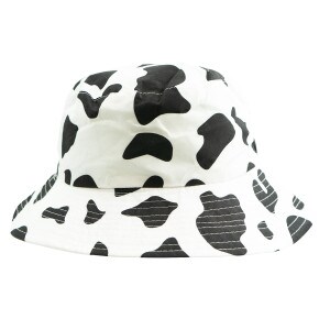 Cow print bucket hat